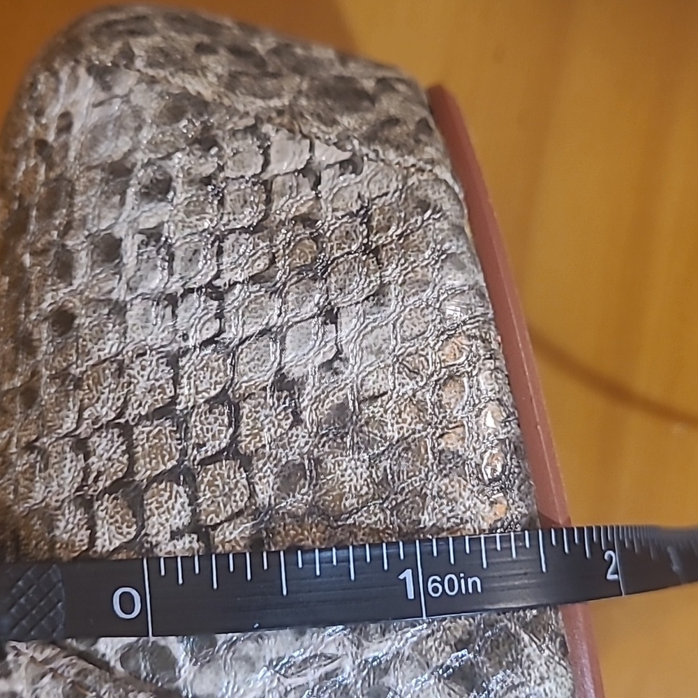Embossed Python Print Platform Booties 🩶 - Picture 9 of 12